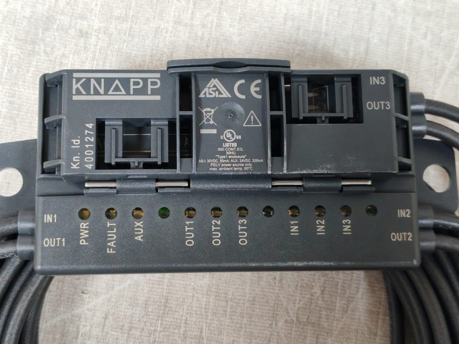 UNKNOWN G20-ZEL/E2L-P1-KNAPP VBA-3E3A-G20-ZEL/E2L-P1-KNAPP AS-Interface I/O module 4001274 2