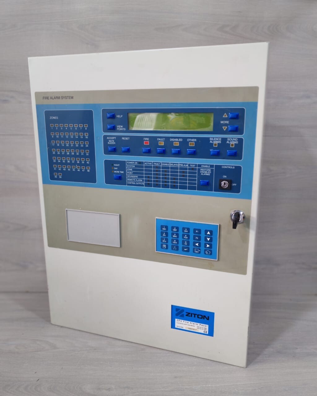Ziton ZP3 ZITON ZP3 Fire Alarm Panel MB2C-230V-4L / 80803.205 WITH KEY 6