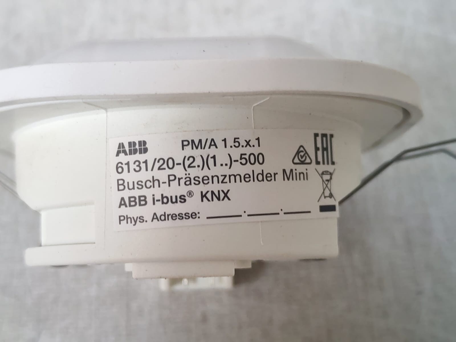 ABB 2CKA006132A0342 ABB 6131/20-24-500 2CKA006132A0342 I-BUS MINI PRESENCE DETECTOR KNX 9