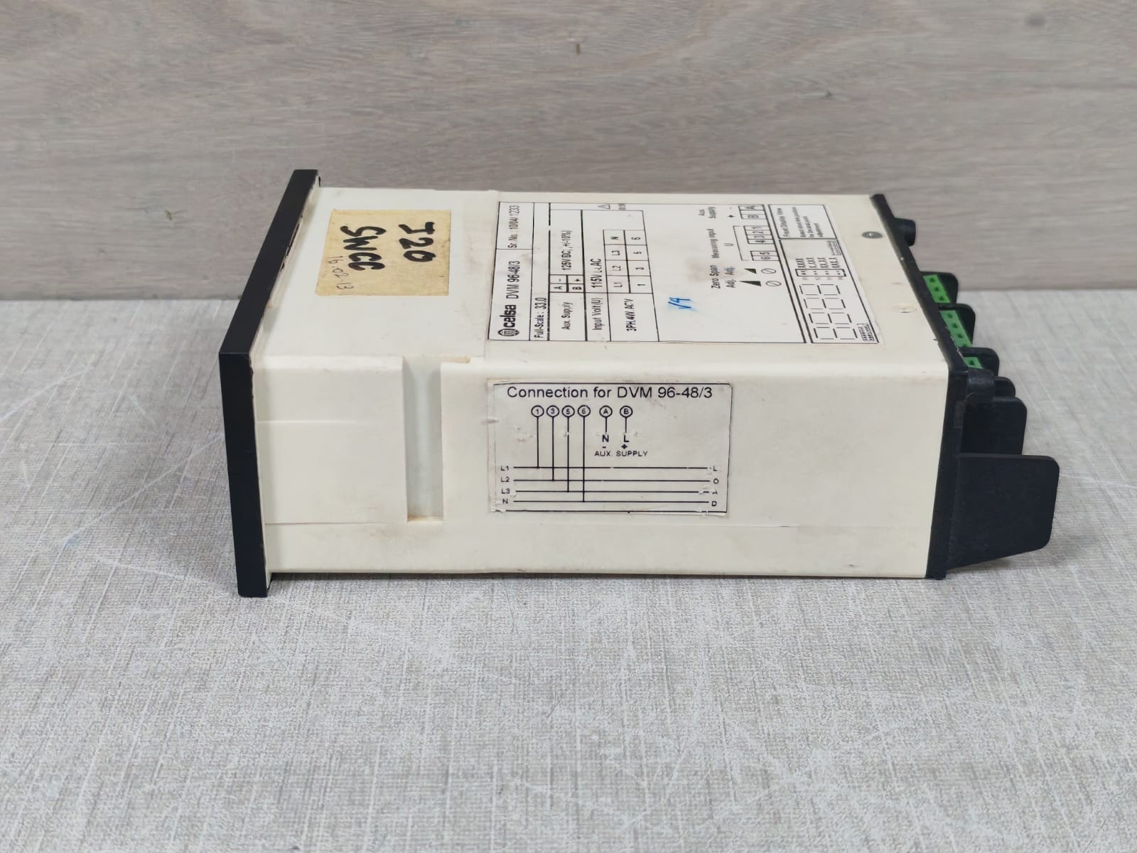 CELSA DVM-96 CELSA DVM 96-48/3 DIGITAL PANEL METERS 125VDC 7