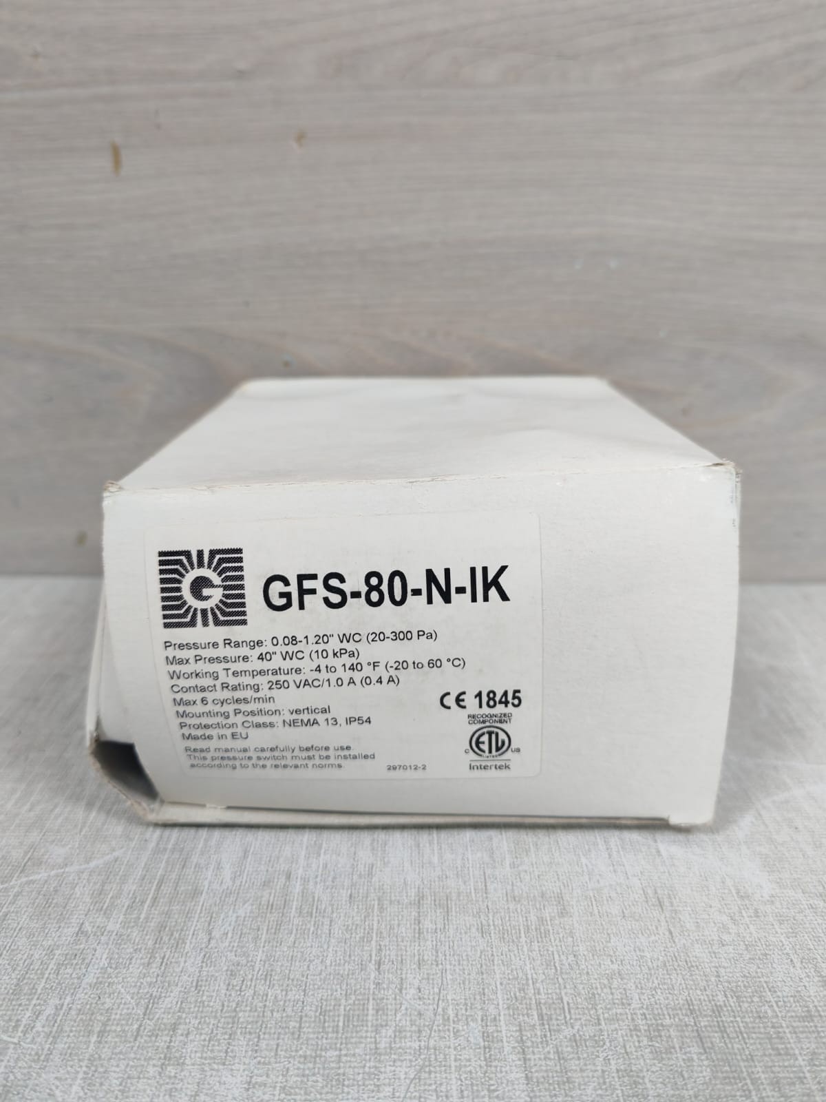 Greystone GFS-80-N-IK GREYSTONE GFS-80-N-IK DIFFERENTIAL PRESSURE SWITCH 7