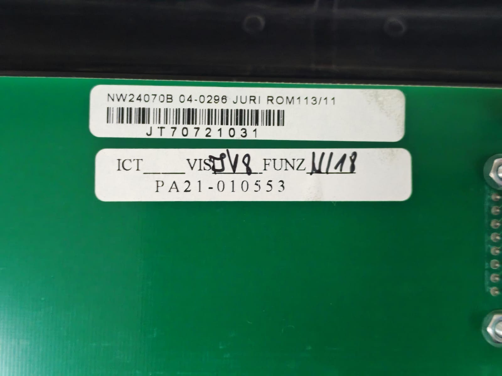 ABB NW24070B ABB POWERSCALE NW24070B 04-0296 / NW24070B NEWAVE SA QUARTINO PCB 5