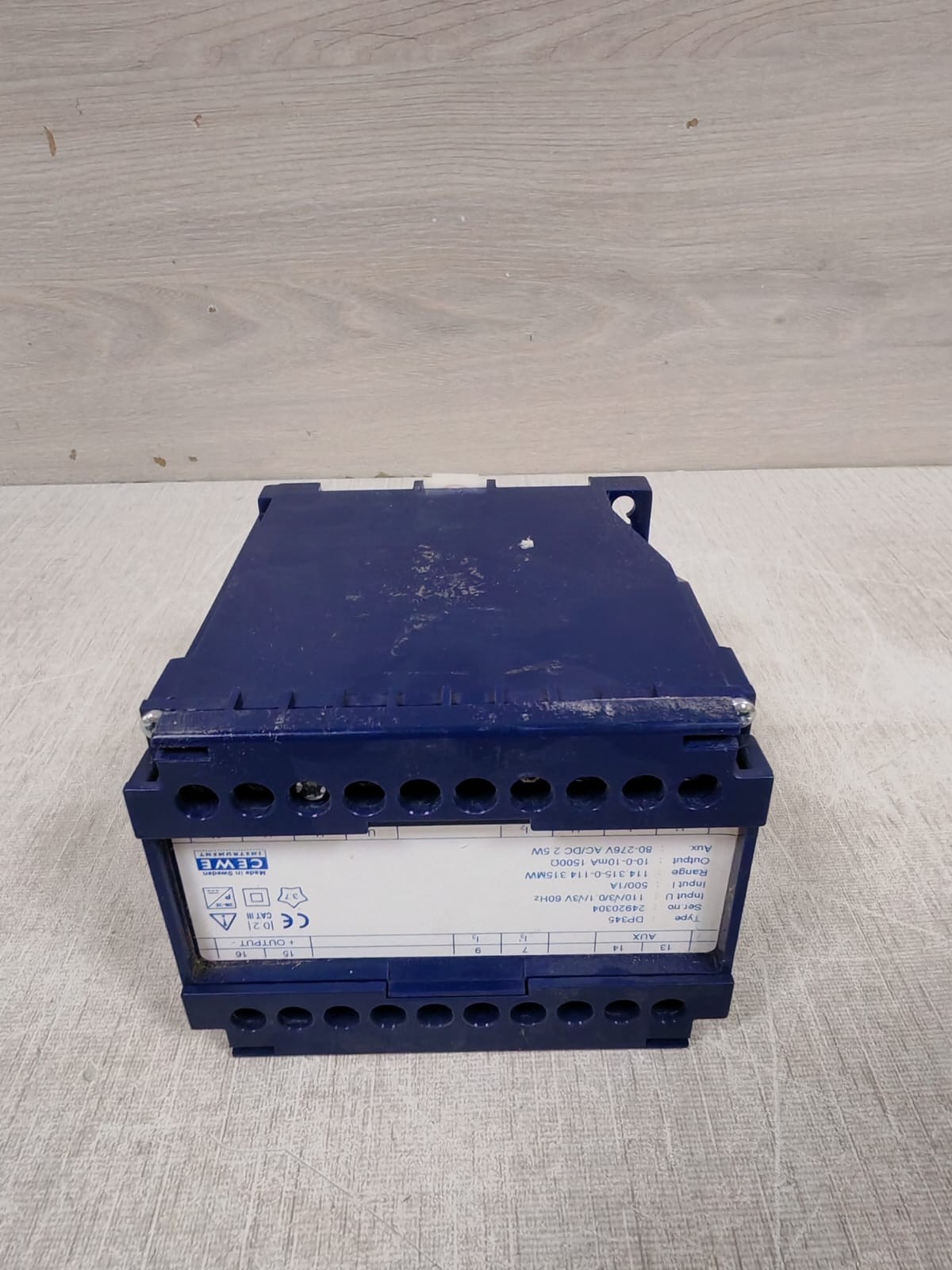 CEWE DP345 CEWE DP345 Transducer Input I 500/1A 6