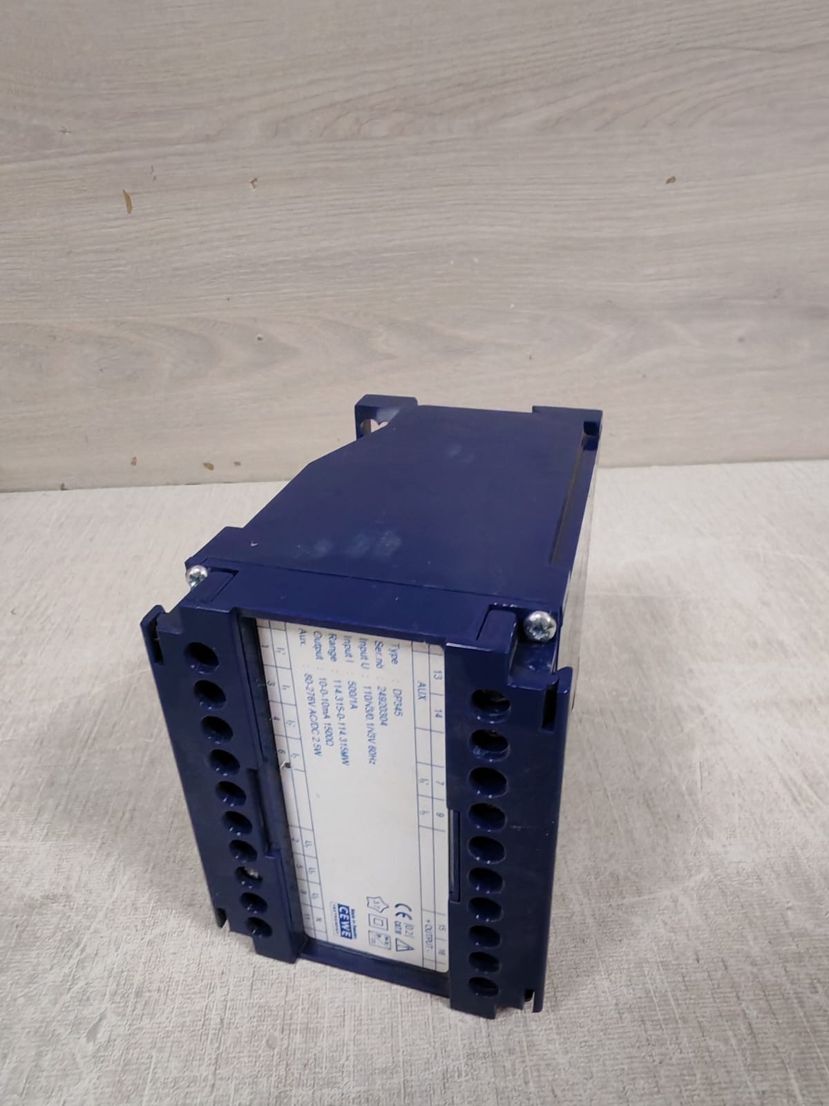 CEWE DP345 CEWE DP345 Transducer Input I 500/1A 7