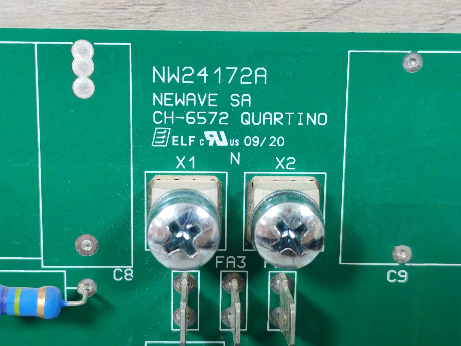 UNKNOWN NW24172A NW24172A NEWAVE SA CH-6572 QUARTINO PRINTED CIRCUIT BOARD FROM ABB POWERSCALE 2