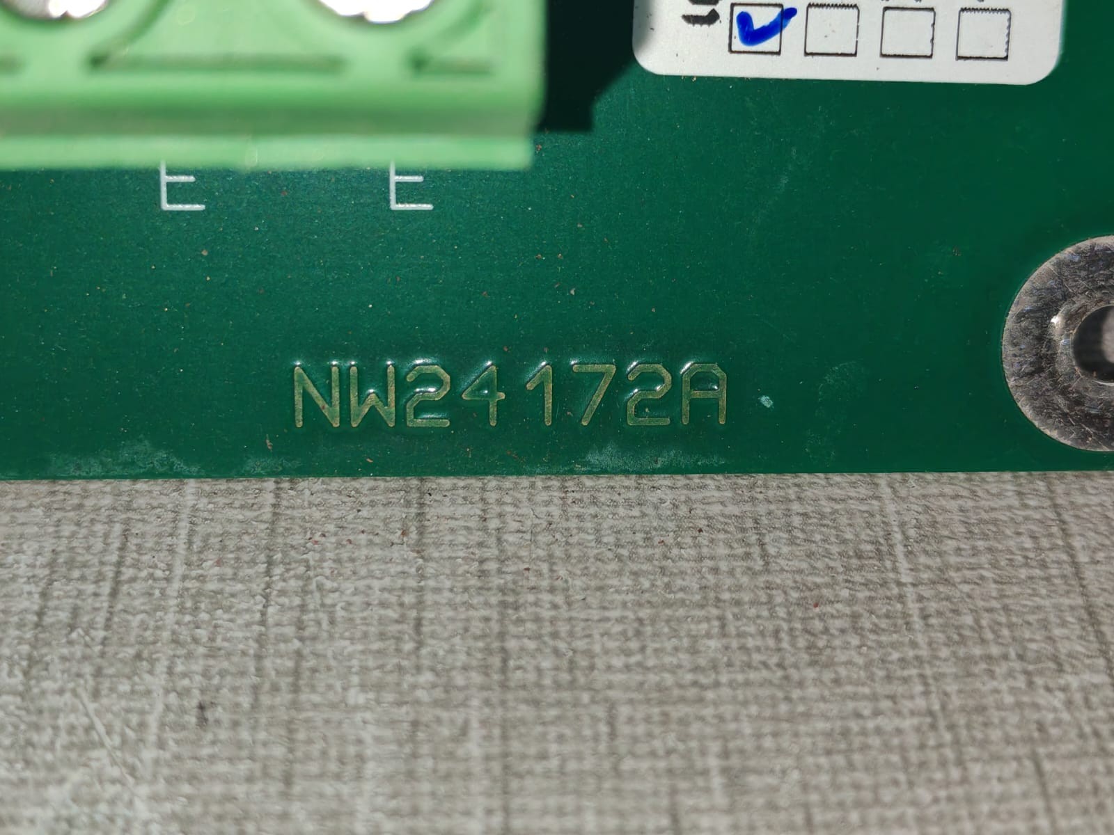 UNKNOWN NW24172A NW24172A NEWAVE SA CH-6572 QUARTINO PRINTED CIRCUIT BOARD FROM ABB POWERSCALE 3