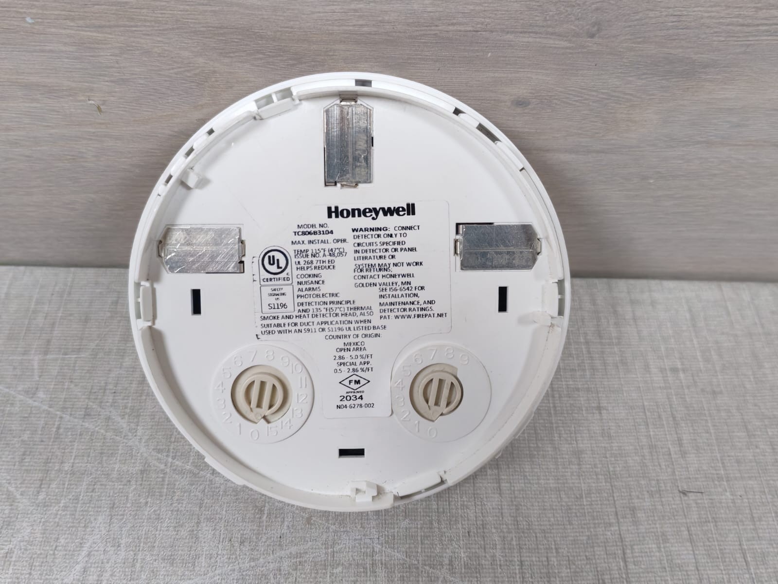 Honeywell TC806B3104 HONEYWELL TC806B3104 Heat Detector 5