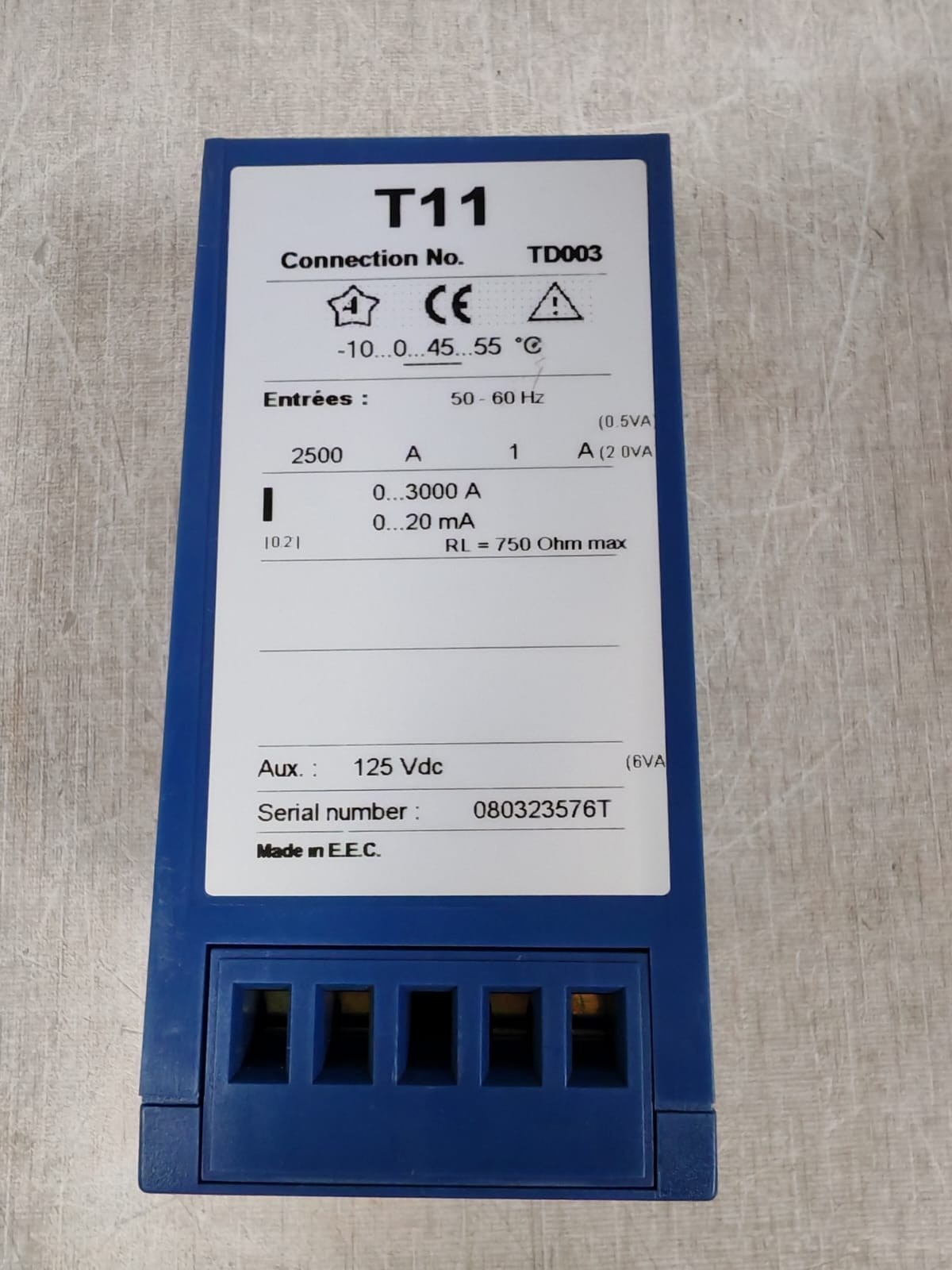 ENERDIS TRIAD TD003 ENERDIS TRIAD T11 TD003 0...3000A Transducer 6