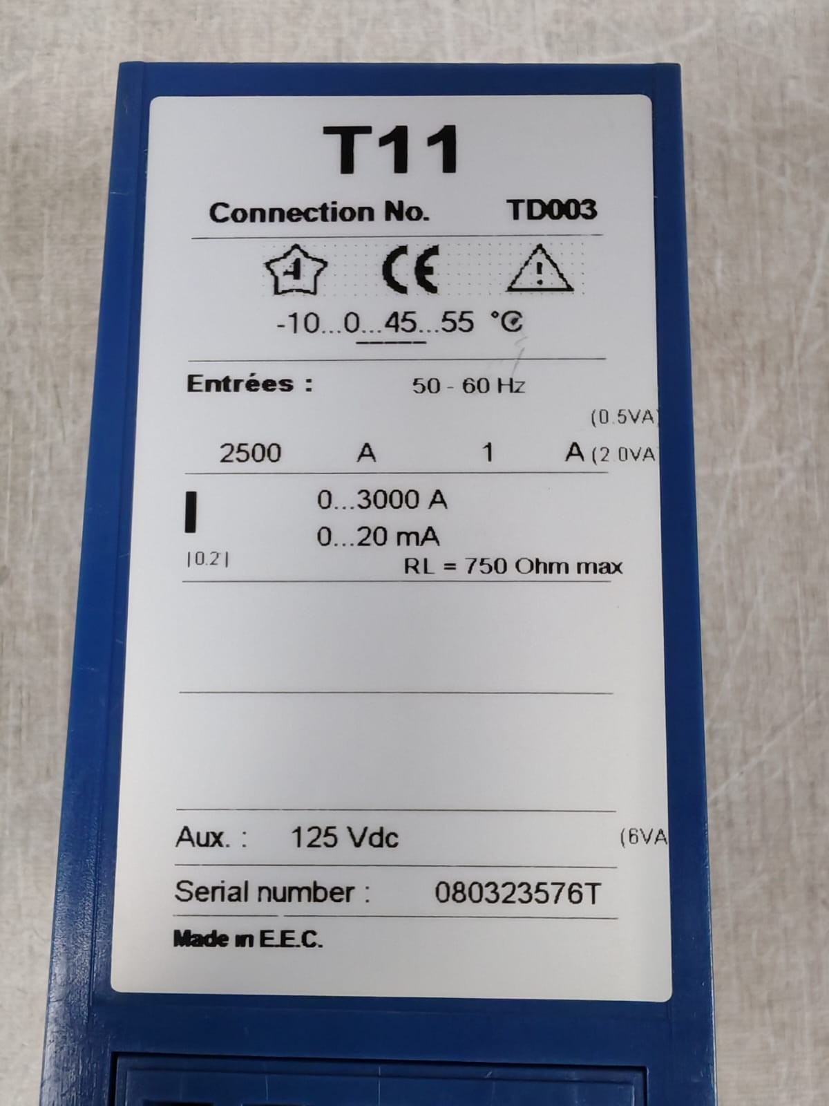 ENERDIS TRIAD TD003 ENERDIS TRIAD T11 TD003 0...3000A Transducer 8