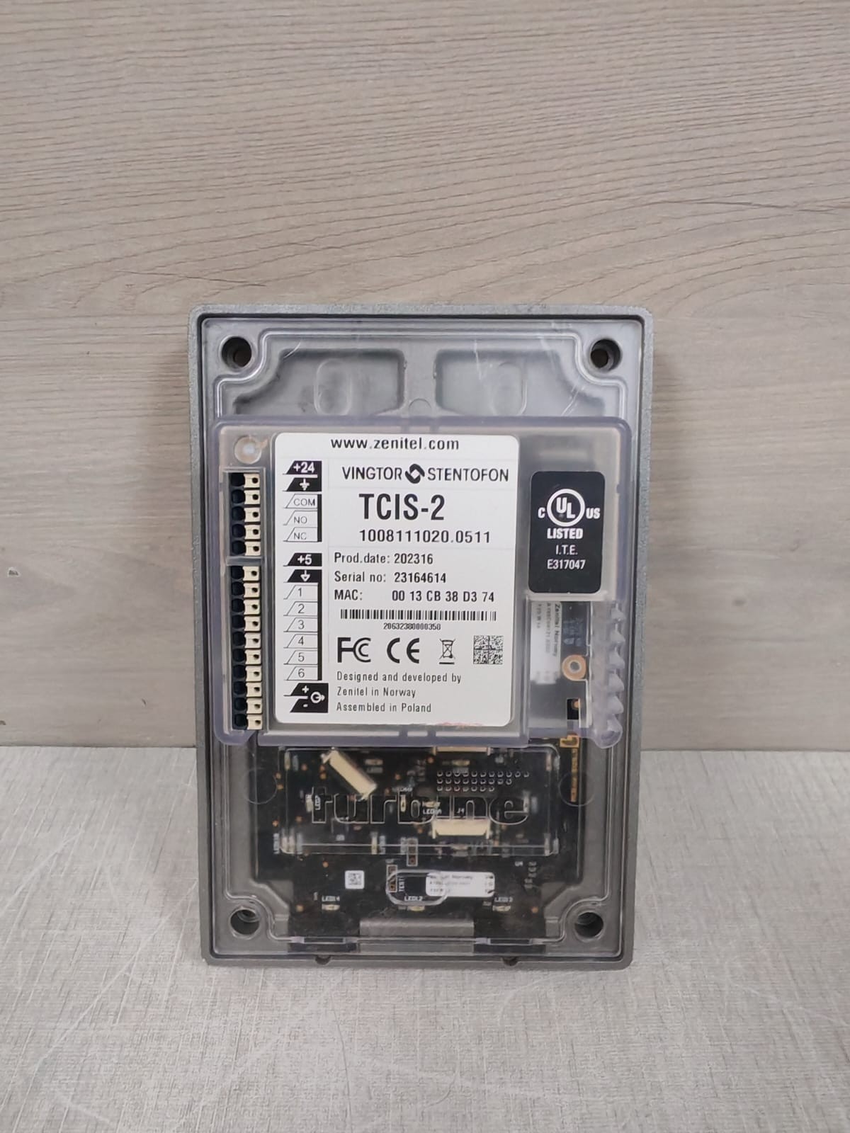 VINGTOR STENTOFON VINGTOR STENTOFON TCIS-2 VINGTOR STENTOFON TCIS-2 TURBINE COMPACT STANDARD 1008111020.0511 5