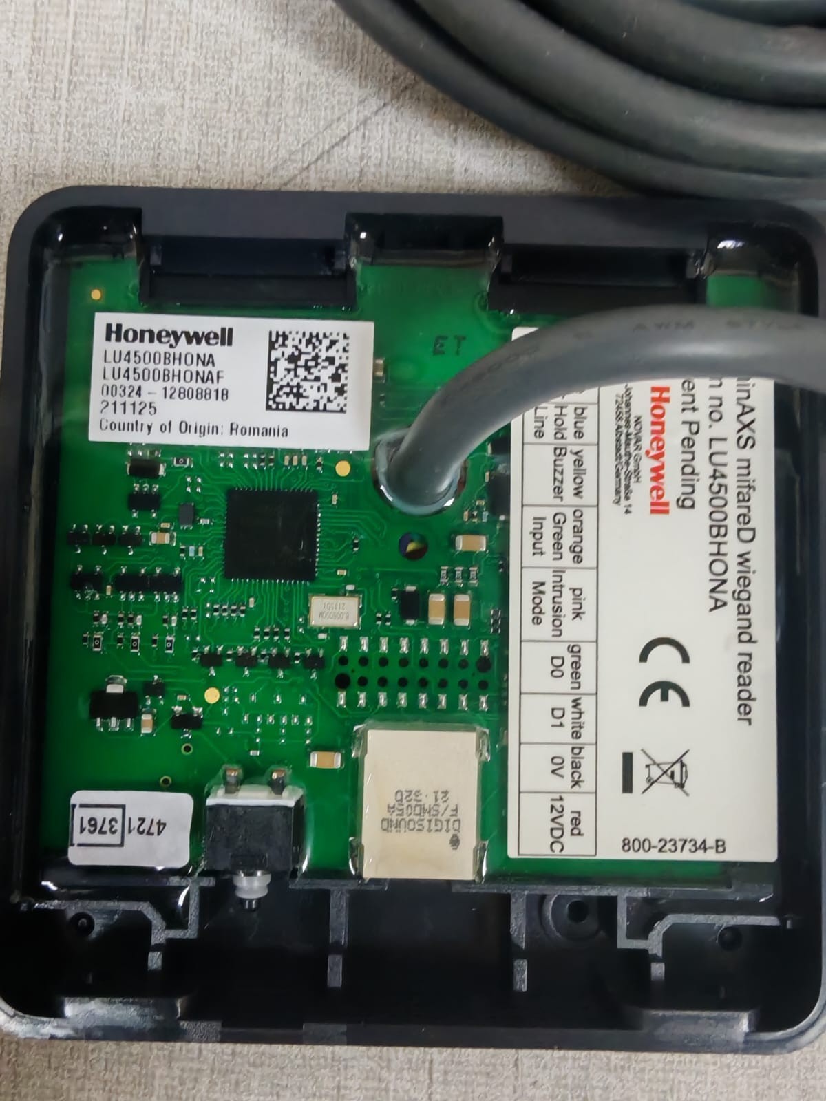 Honeywell LU4500BHONA HONEYWELL LU4500BHONA LUMINAXS MIFARED WIEGAND READER 6