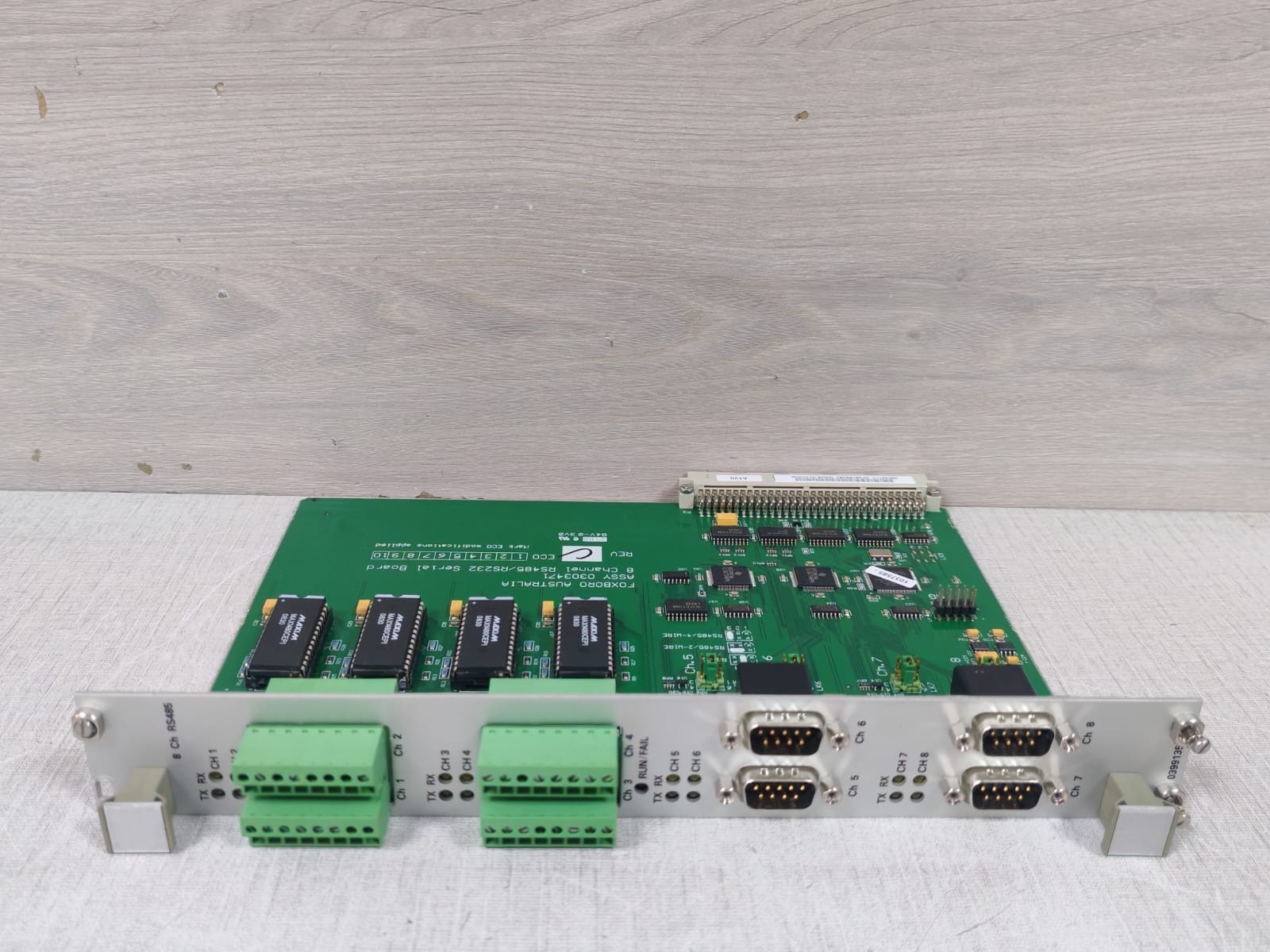 Foxboro RS485/RS232 FOXBORO ASSY 0303471 8-Channel RS485/RS232 Serial Board 9