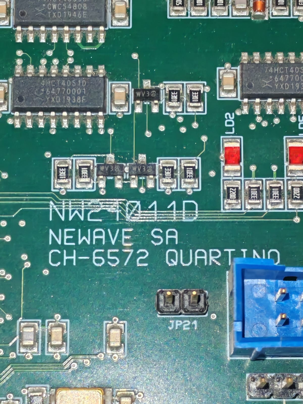 UNKNOWN NW24011D NW24011D NEWAVE SA CH-6572 QUARTINO PRINTED CIRCUIT BOARD FROM ABB POWERSCALE 5