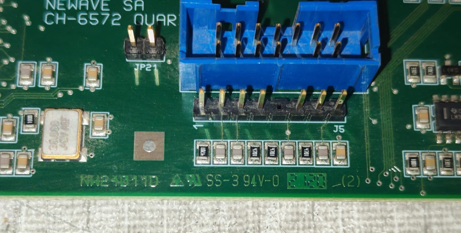 UNKNOWN NW24011D NW24011D NEWAVE SA CH-6572 QUARTINO PRINTED CIRCUIT BOARD FROM ABB POWERSCALE 6