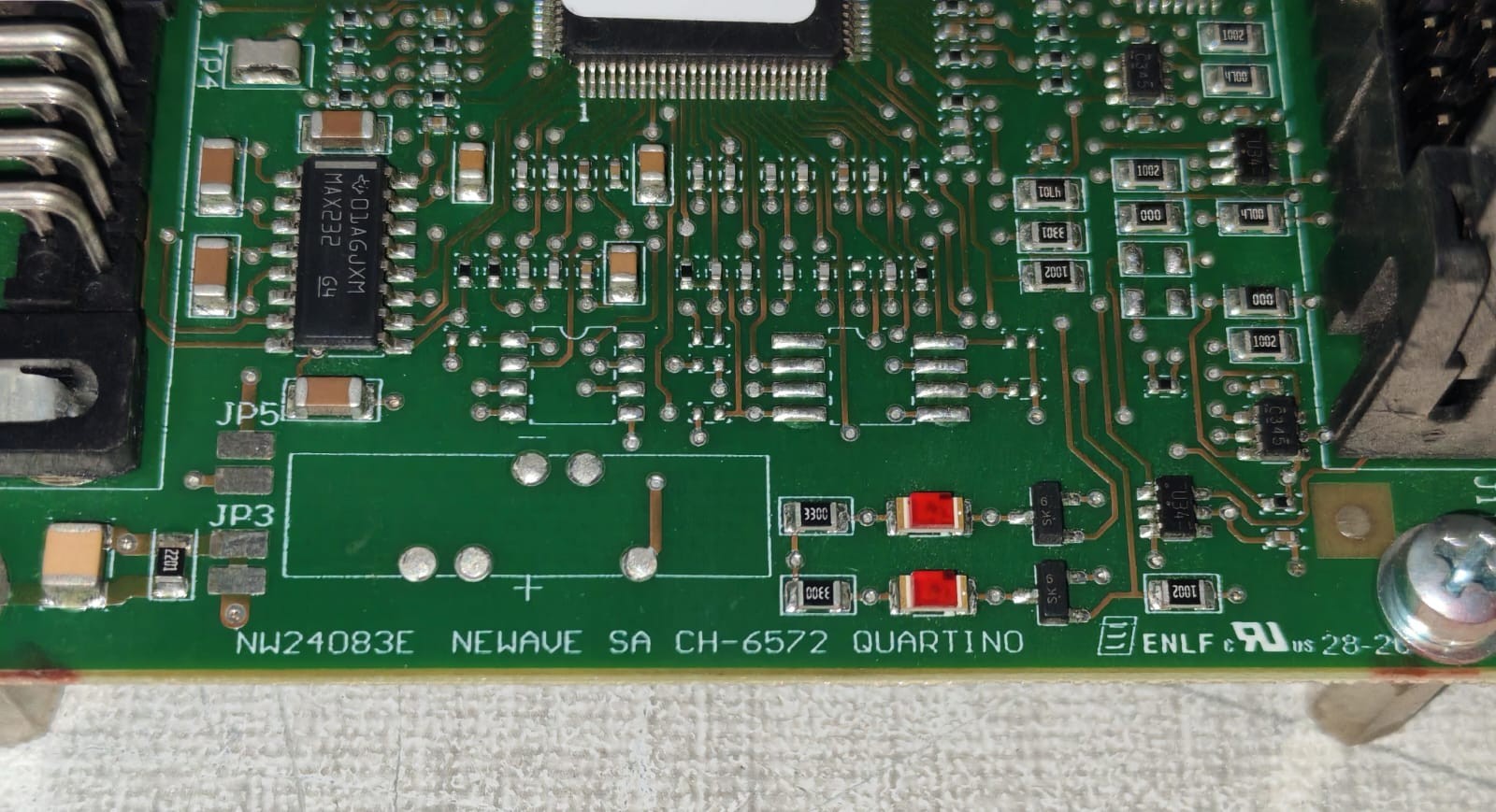 ABB CH-6572 NW24083E NEWAVE SA CH-6572 QUARTINO PRINTED CIRCUIT BOARD FROM ABB POWERSCALE 5