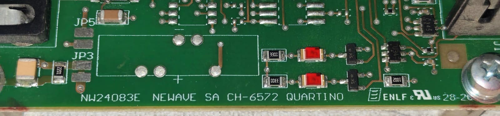 ABB CH-6572 NW24083E NEWAVE SA CH-6572 QUARTINO PRINTED CIRCUIT BOARD FROM ABB POWERSCALE 6