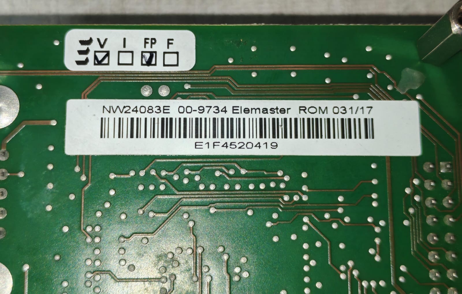 ABB CH-6572 NW24083E NEWAVE SA CH-6572 QUARTINO PRINTED CIRCUIT BOARD FROM ABB POWERSCALE 10