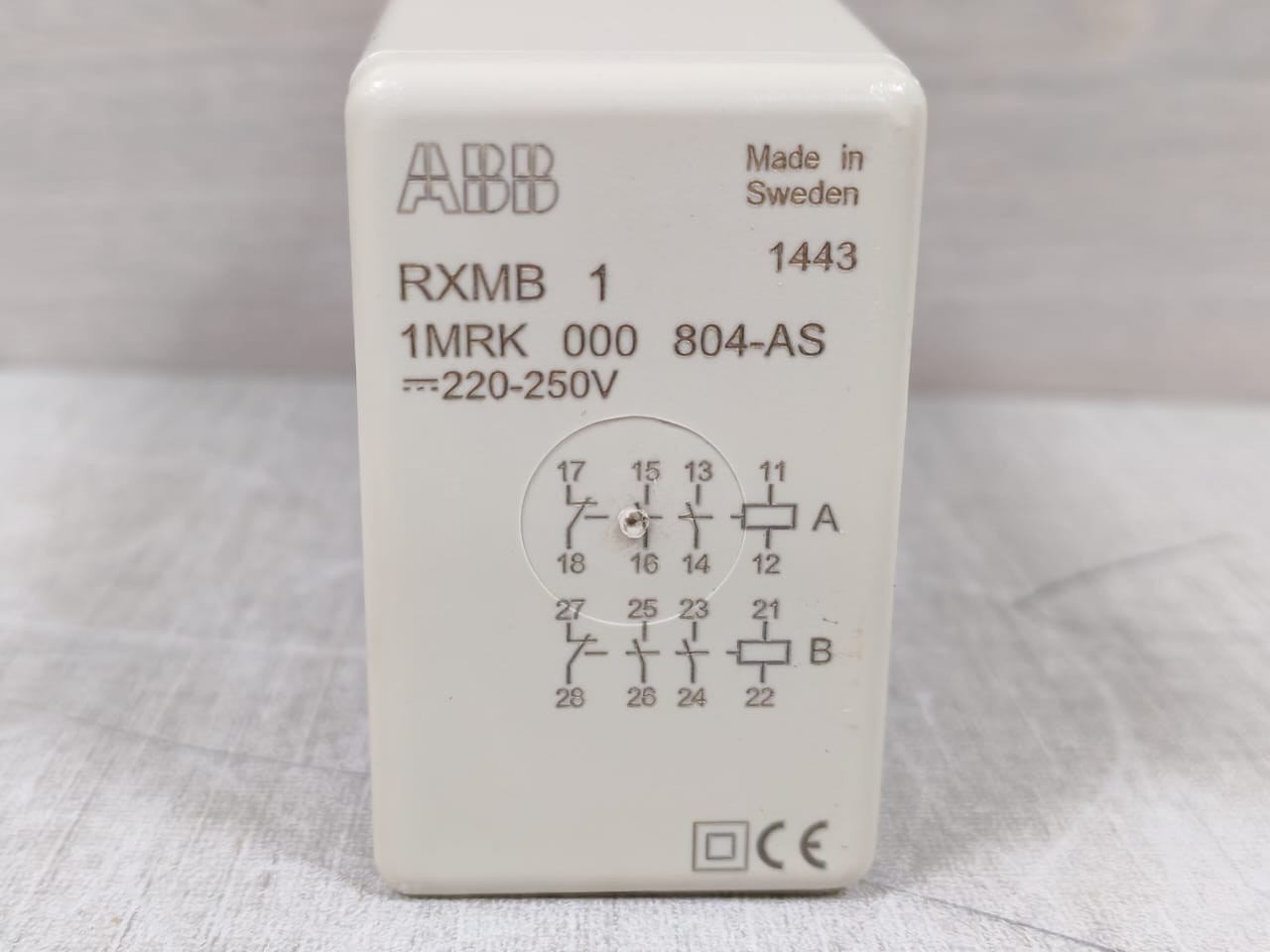 ABB RXMB 1 1MRK 000 804-AS ABB RXMB 1 1MRK 000 804-AS Relay 220-250V 3