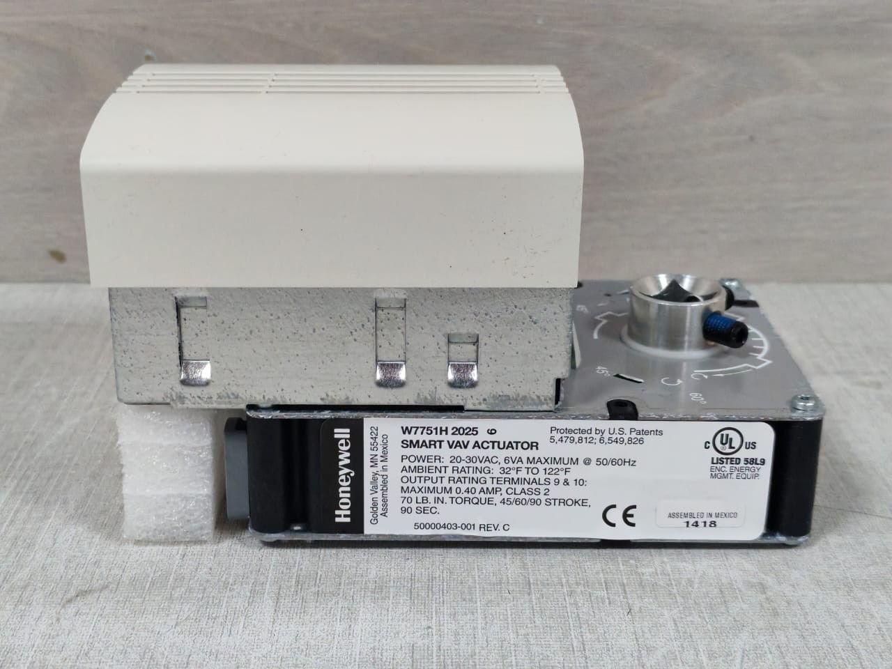 Honeywell W7751H 2025 HONEYWELL W7751H 2025 EXCEL 10 SMART VAV ACTUATOR 24VAC 8