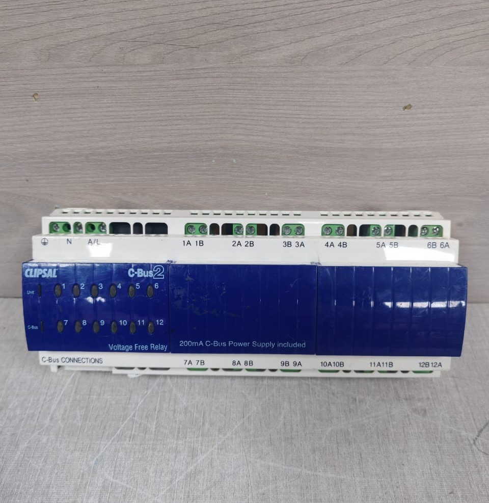 CLIPSAL C-BUS2 L5512RVF 12 CHANNEL VOLTAGE FREE RELAY MFG-2015