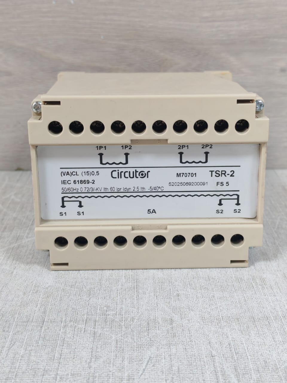 CIRCUTOR TSR-2 M70701 CIRCUTOR TSR-2 M70701 CURRENT SUMMING TRANSFORMER- W/ FILTHY BOX 2