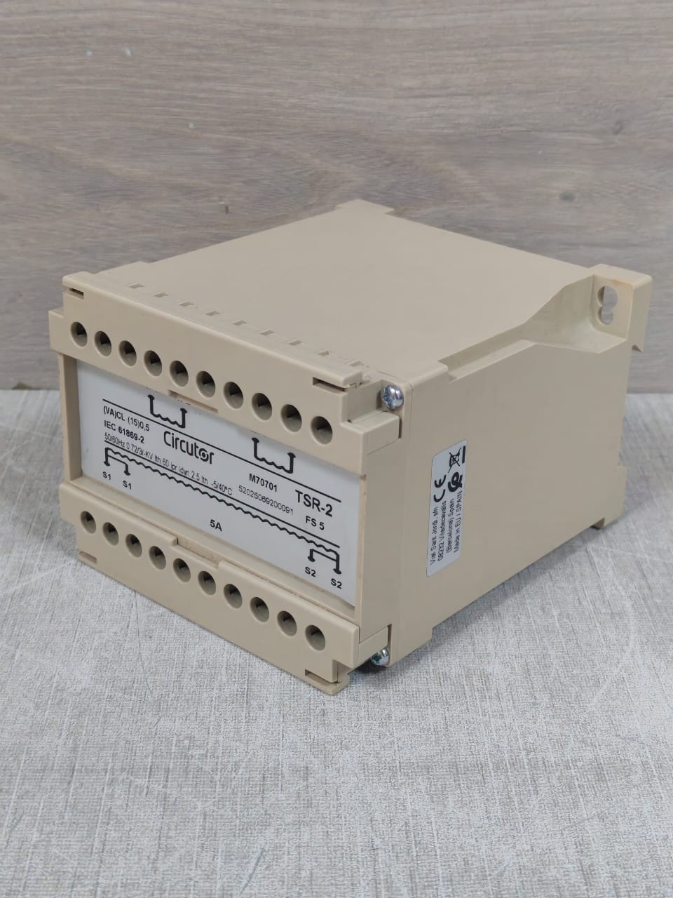 CIRCUTOR TSR-2 M70701 CIRCUTOR TSR-2 M70701 CURRENT SUMMING TRANSFORMER- W/ FILTHY BOX 5