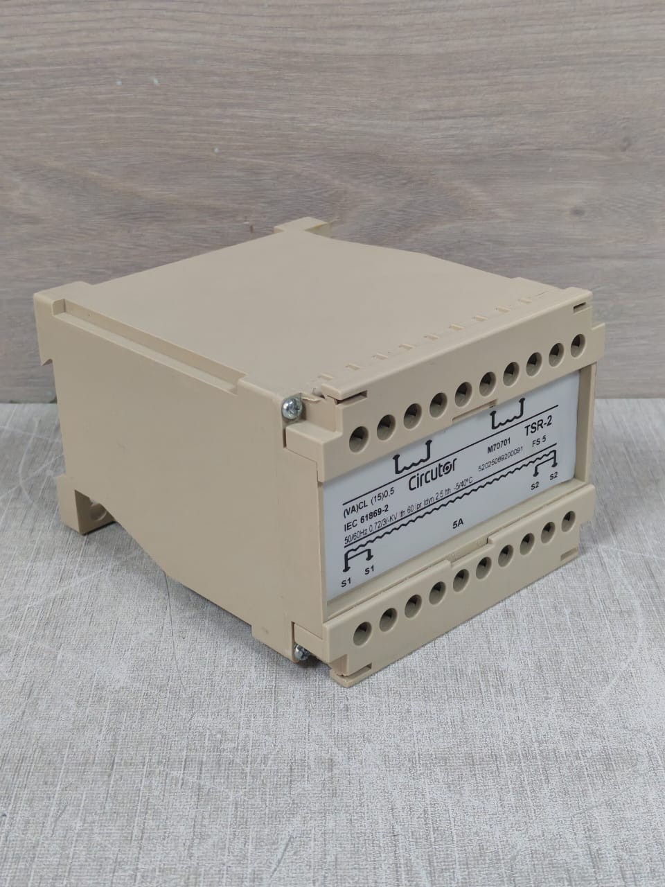 CIRCUTOR TSR-2 M70701 CIRCUTOR TSR-2 M70701 CURRENT SUMMING TRANSFORMER- W/ FILTHY BOX 6