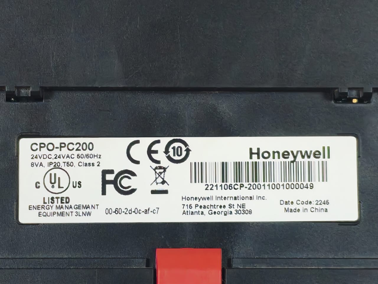 Honeywell CPO-PC200 HONEYWELL CPO-PC200 Comfortpoint Open Plant Controller 7