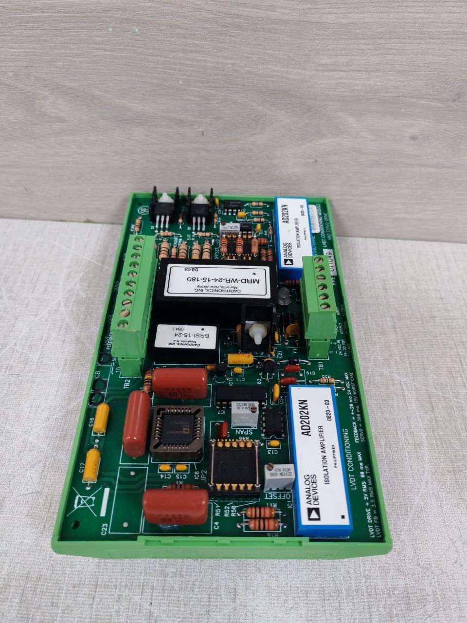 LVDT CONDITIONING 09075E-14 RRE011049 09075E-14 LVDT CONDITIONING MODULE AND SERVO DRIVES 5