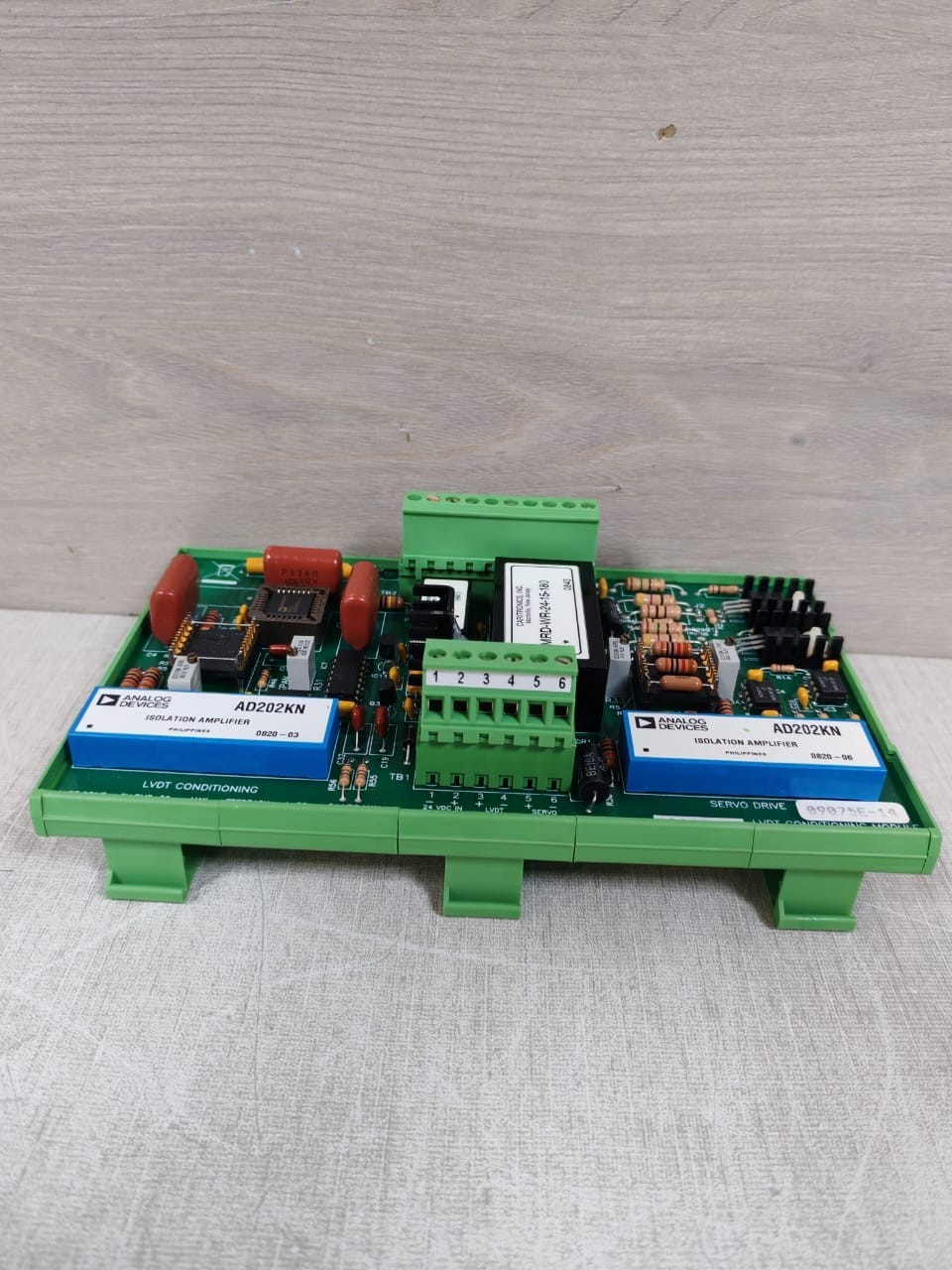 LVDT CONDITIONING 09075E-14 RRE011049 09075E-14 LVDT CONDITIONING MODULE AND SERVO DRIVES 6