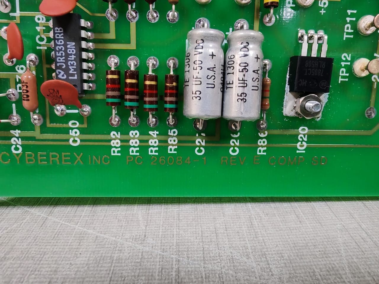 CYBEREX PC 26084-1 CYBEREX INC AC STATIC SWITCH CONTROL ASSY PC 26084-1 REV E COMP SD 6
