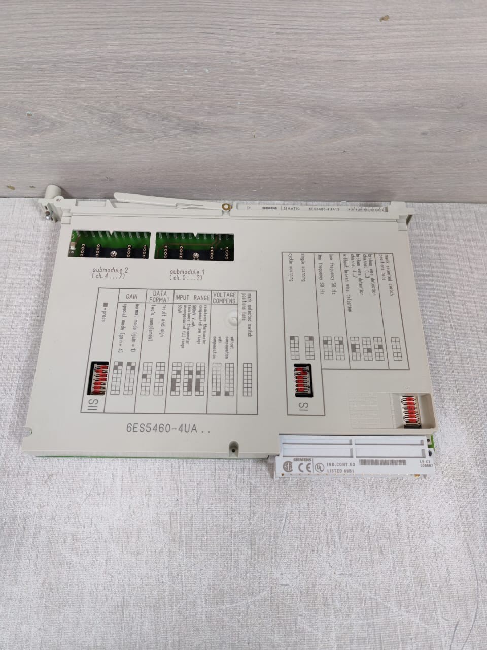 Siemens 6ES5460-4UA13 SIEMENS SIMATIC 6ES5460-4UA13 ANALOG INPUT MODULE 2