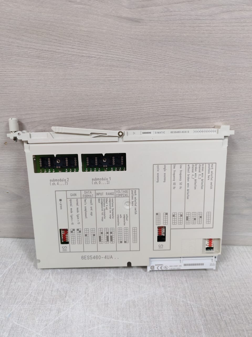 SIEMENS SIMATIC 6ES5460-4UA13 ANALOG INPUT MODULE