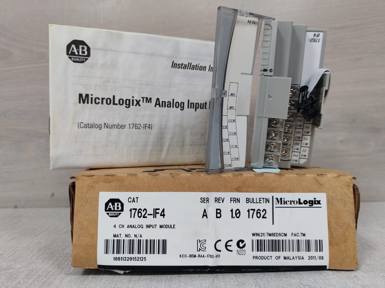 Allen-Bradley 1762-IF4 Ser A Rev B 4 CH MicroLogix Analog Input Module
