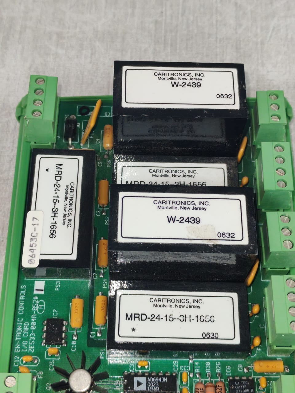 EN-TRONIC CONTROL ZE533-004A-852-1 EN-TRONIC CONTROLS I/O CARD ZE533-004A-852- BOARD MODULE 7