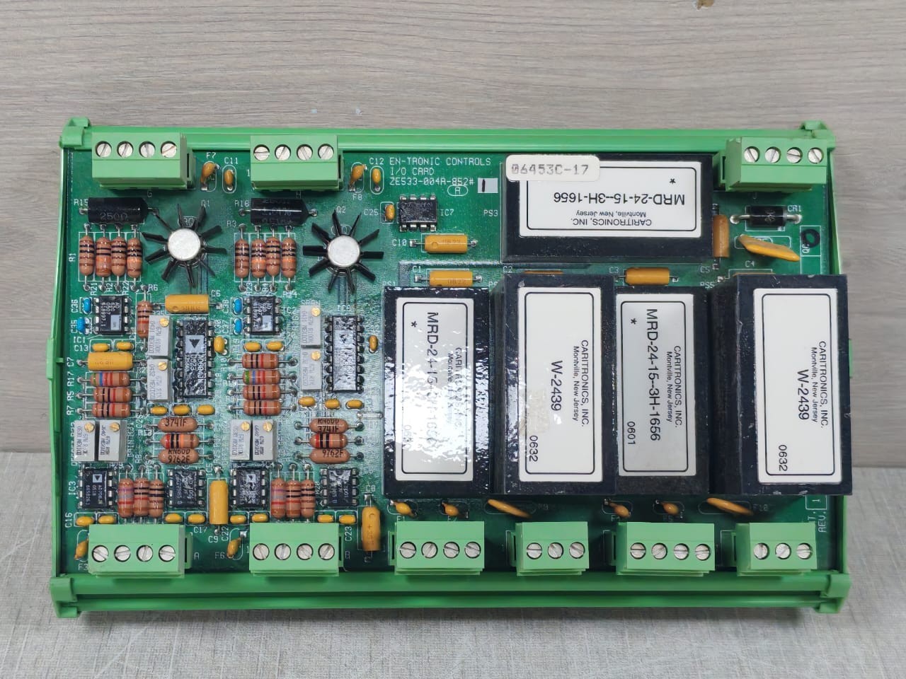 EN-TRONIC CONTROLS I/O CARD ZE533-004A-852- BOARD MODULE