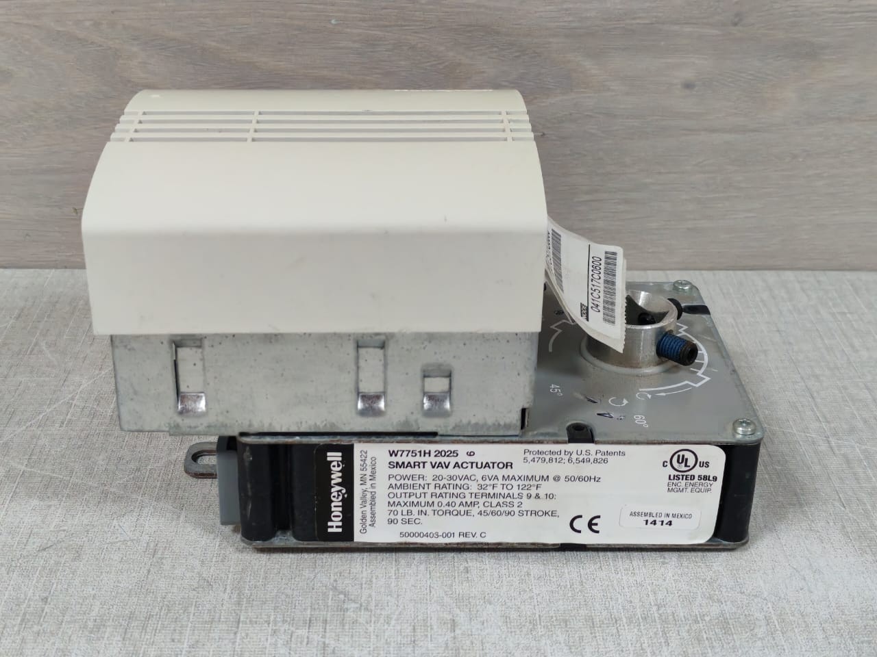 Honeywell W7751H 2025 HONEYWELL W7751H2025 EXCEL 10 SMART VAV ACTUATOR 24VAC 6