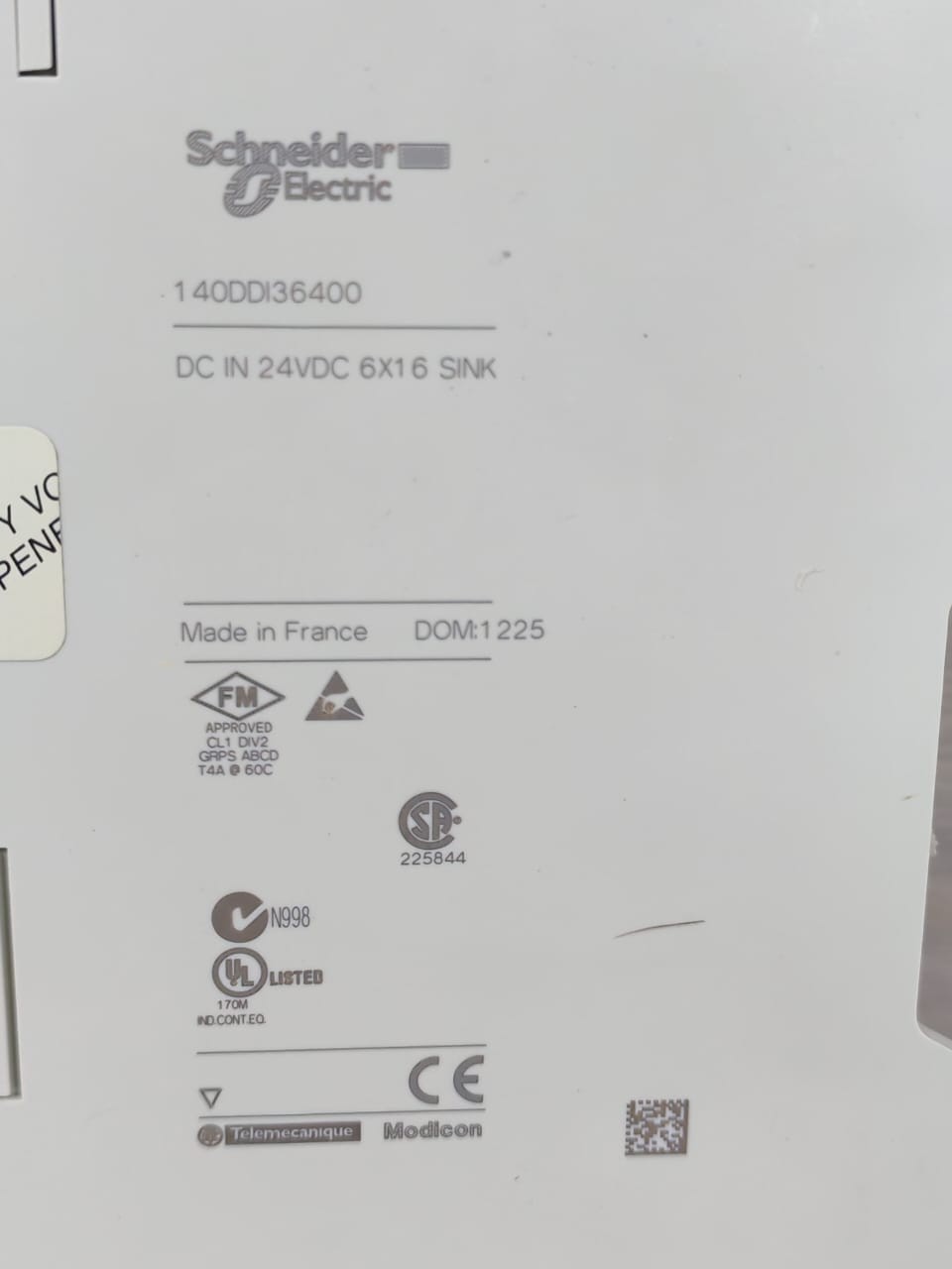Schneider Electric 140DDI36400 SCHNEIDER ELECTRIC 140DDI36400 Discrete Input Module DC IN 24VDC 5