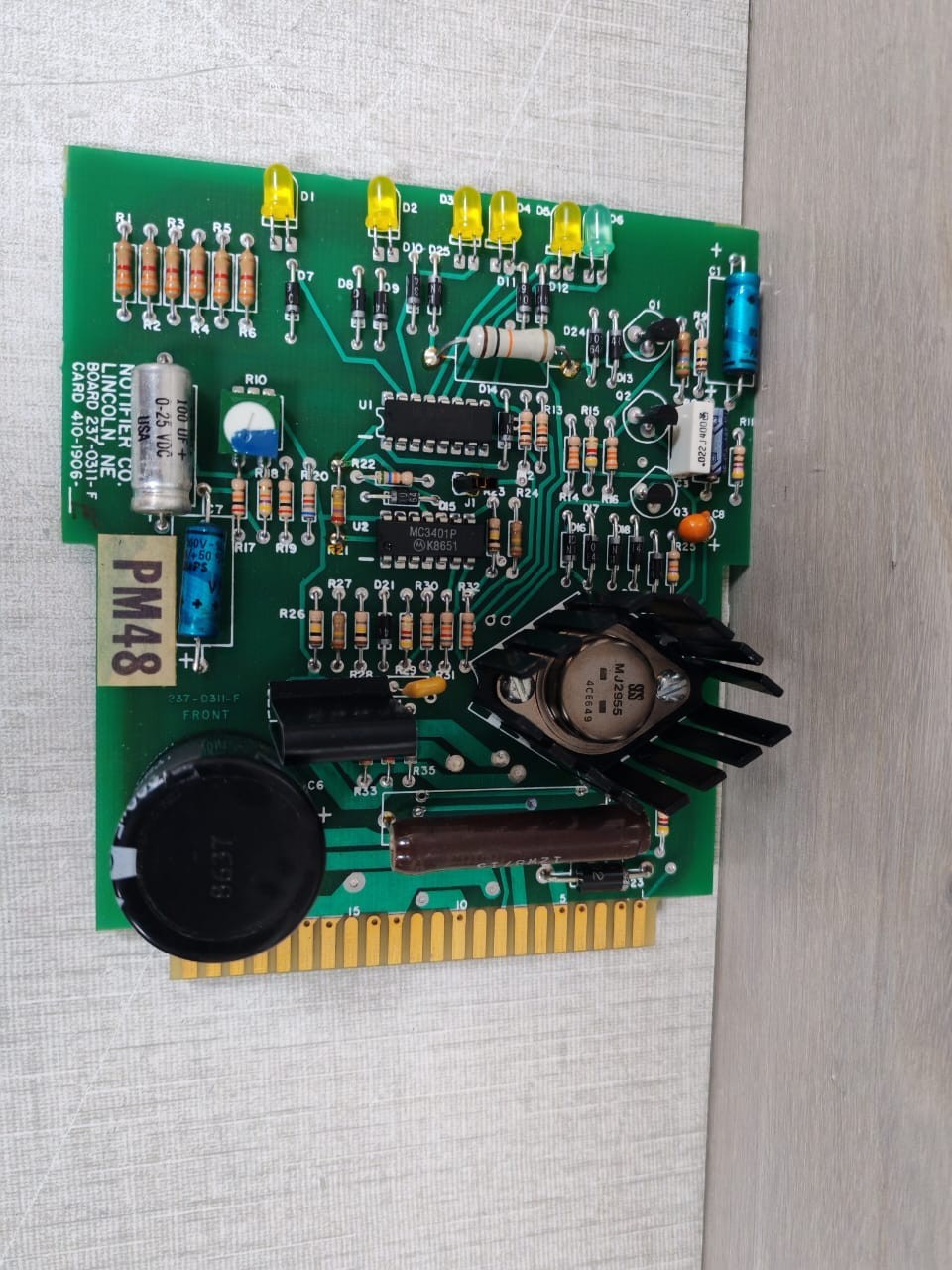 NOTIFIER 410-1906 NOTIFIER 237-0311-F BOARD 410-1906-E CARD 3