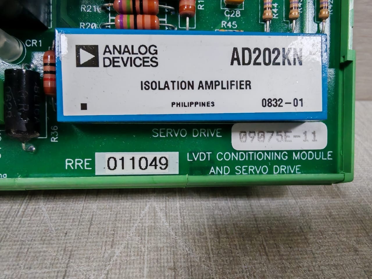 LVDT CONDITIONING 09075E-11 RRE011049 09075E-11 LVDT CONDITIONING MODULE AND SERVO DRIVES 3