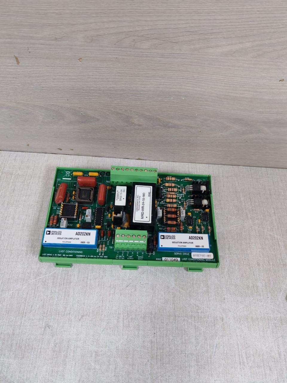 LVDT CONDITIONING 09075E-02 RRE011049 09075E-02 LVDT CONDITIONING MODULE AND SERVO DRIVES 6