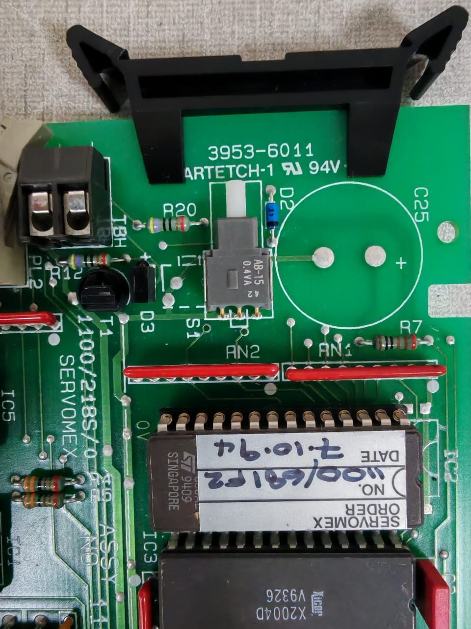 SERVOMEX 3953-6011 SERVOMEX ASSY NO 11009188B-1-6328 ARTETCH-1 3953-6011 PCB 4