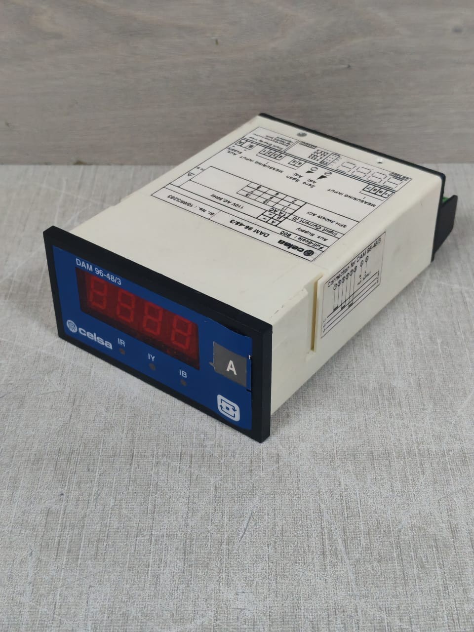CELSA DAM 96-48/3 CELSA DAM 96-48/3 DIGITAL PANEL METERS 110VAC - TRIED & TESTED 5