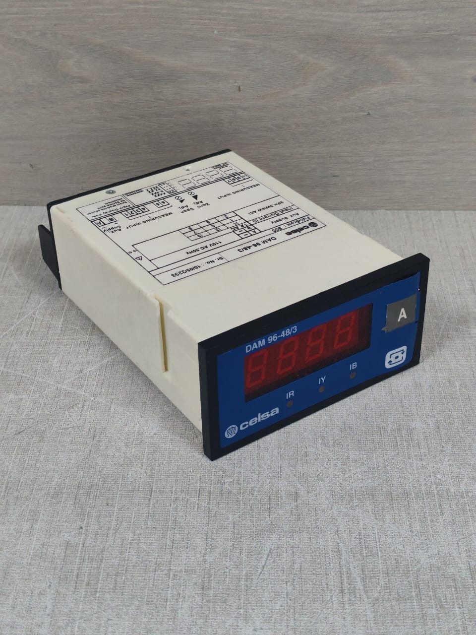 CELSA DAM 96-48/3 CELSA DAM 96-48/3 DIGITAL PANEL METERS 110VAC - TRIED & TESTED 6
