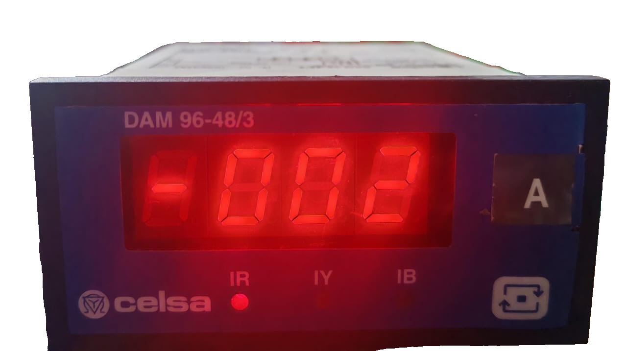 CELSA DAM 96-48/3 DIGITAL PANEL METERS 110VAC - TRIED & TESTED
