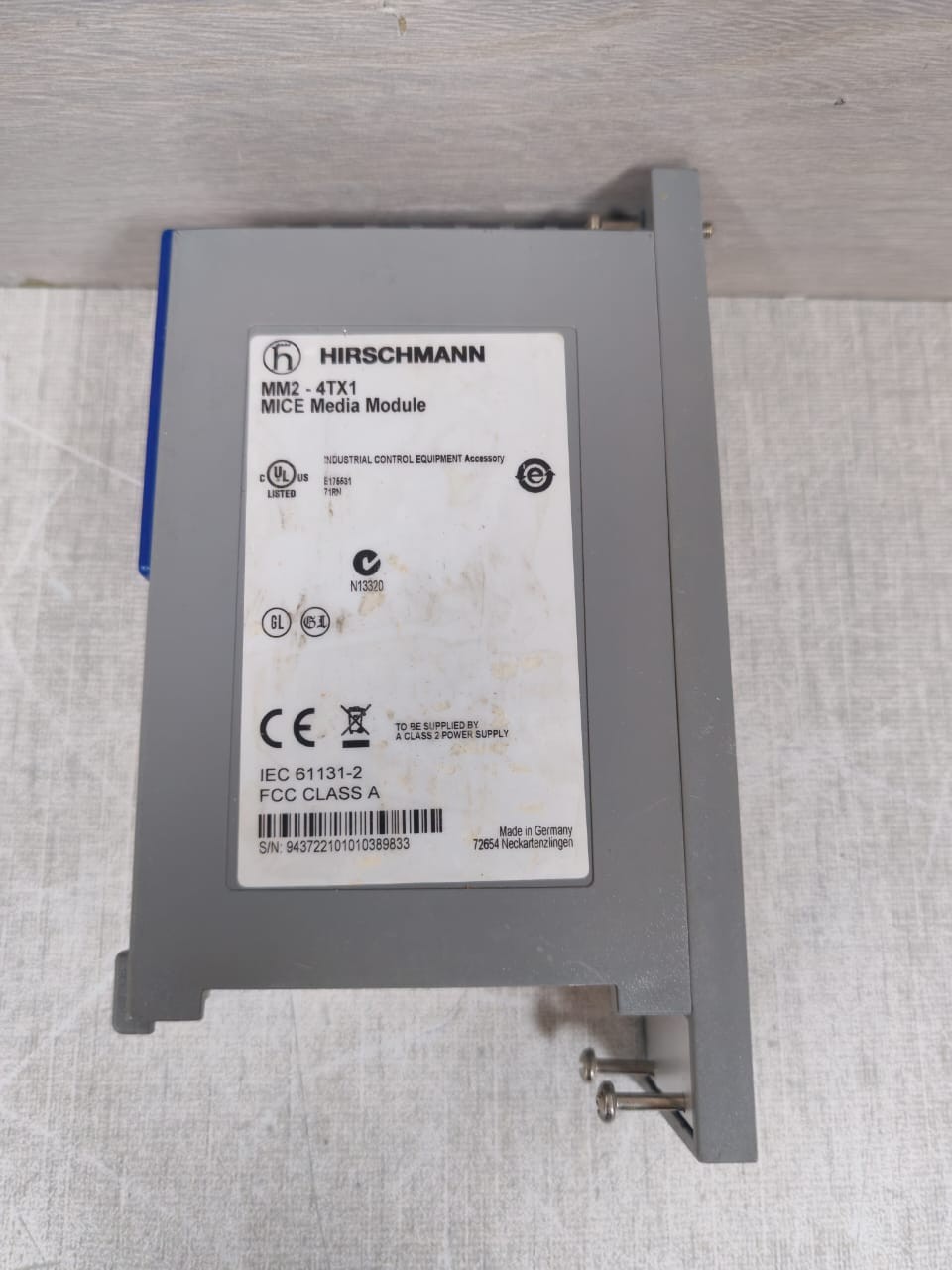 HIRSCHMANN MM2-4TX1 HIRSCHMANN MM2-4TX1 MICE MEDIA MODULE 7