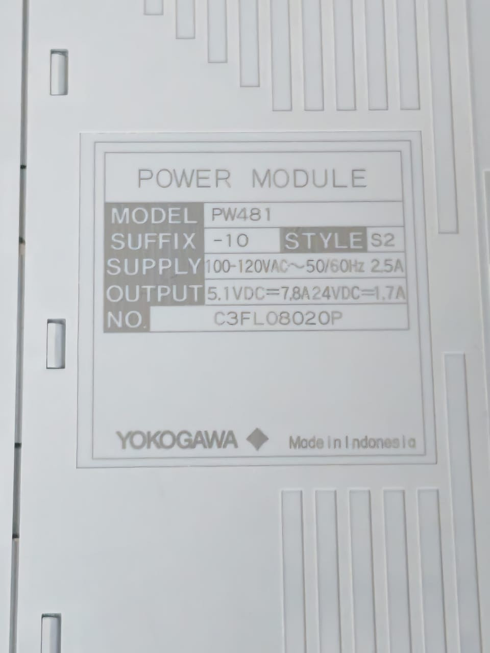 Yokogawa PW481-10 PW481 Yokogawa PW481-10 S2 Power Module 4