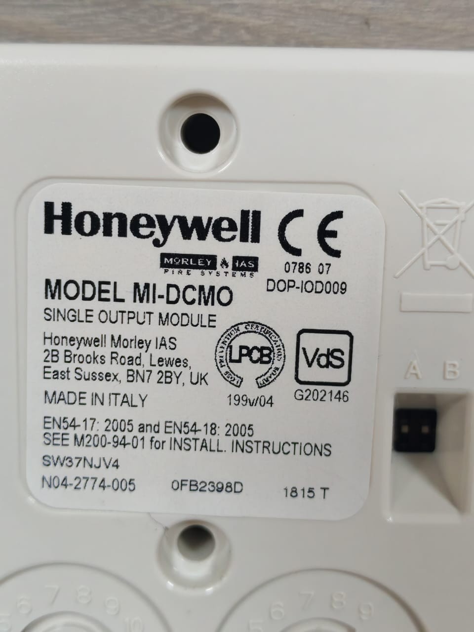 Honeywell HONEYWELL MI-DCMO HONEYWELL MI-DCMO SINGLE OUTPUT MODULE 5
