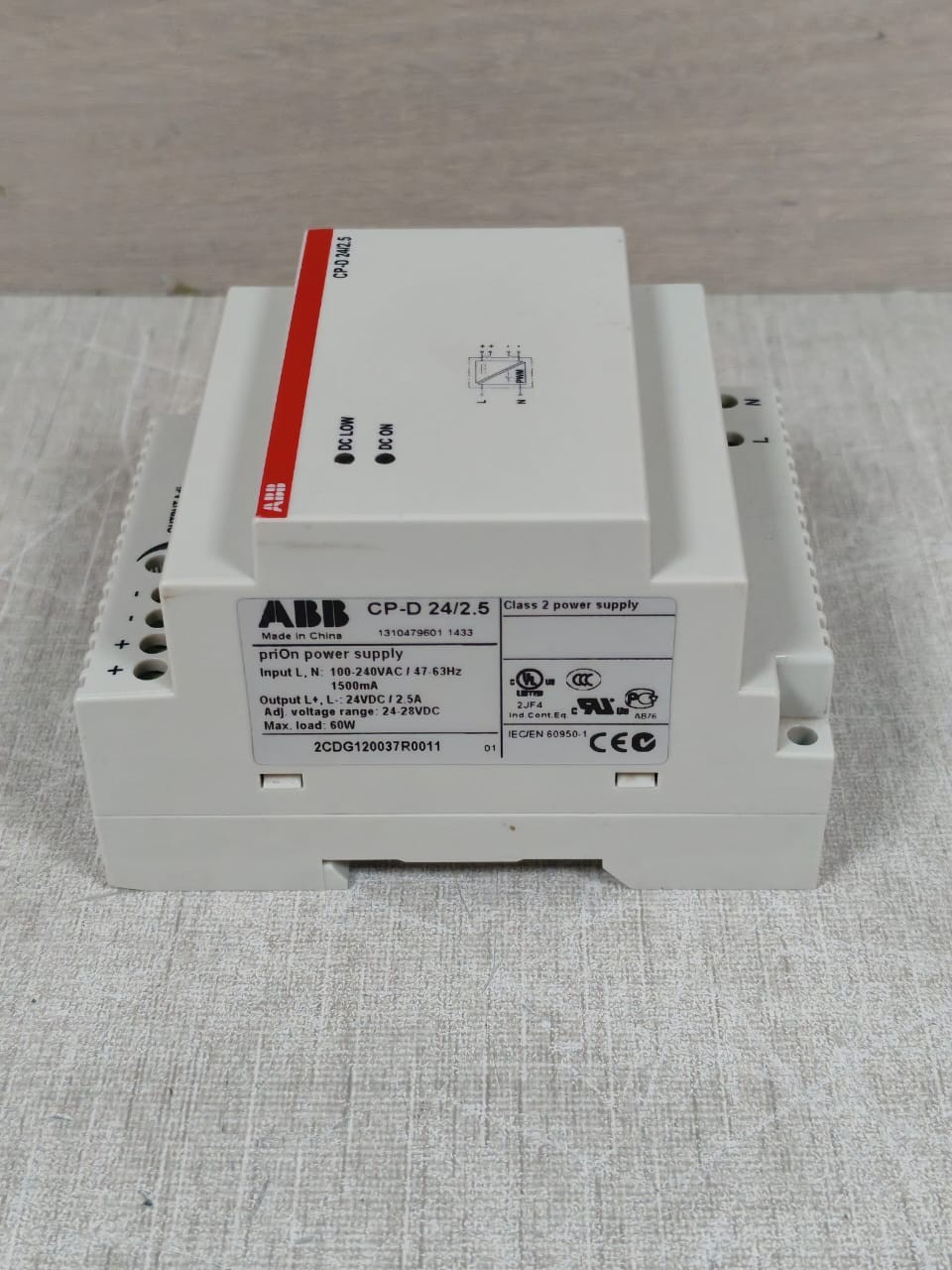 ABB CP-D 24/2.5 ABB CP-D 24/2.5 2CDG120037R0011 PRION POWER SUPPLY 24VDC 7