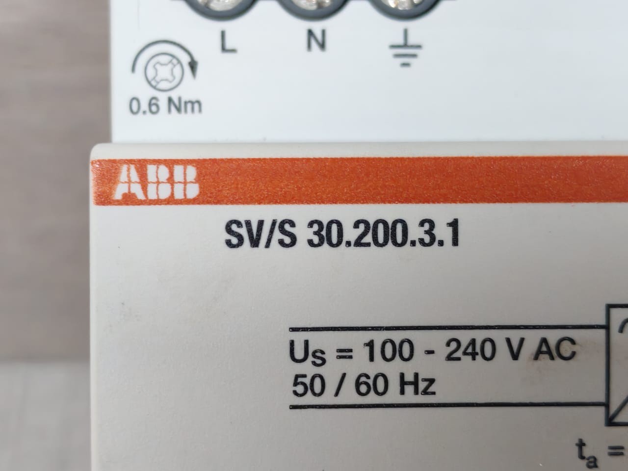 ABB S30.200.3.1 ABB SV/S30.200.3.1 2CDG1110238R0011 I-BUS KNX POWER SUPPLY - W/O ORIG. BOX 3